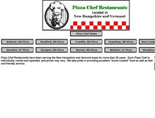 Tablet Screenshot of pizzachef.com